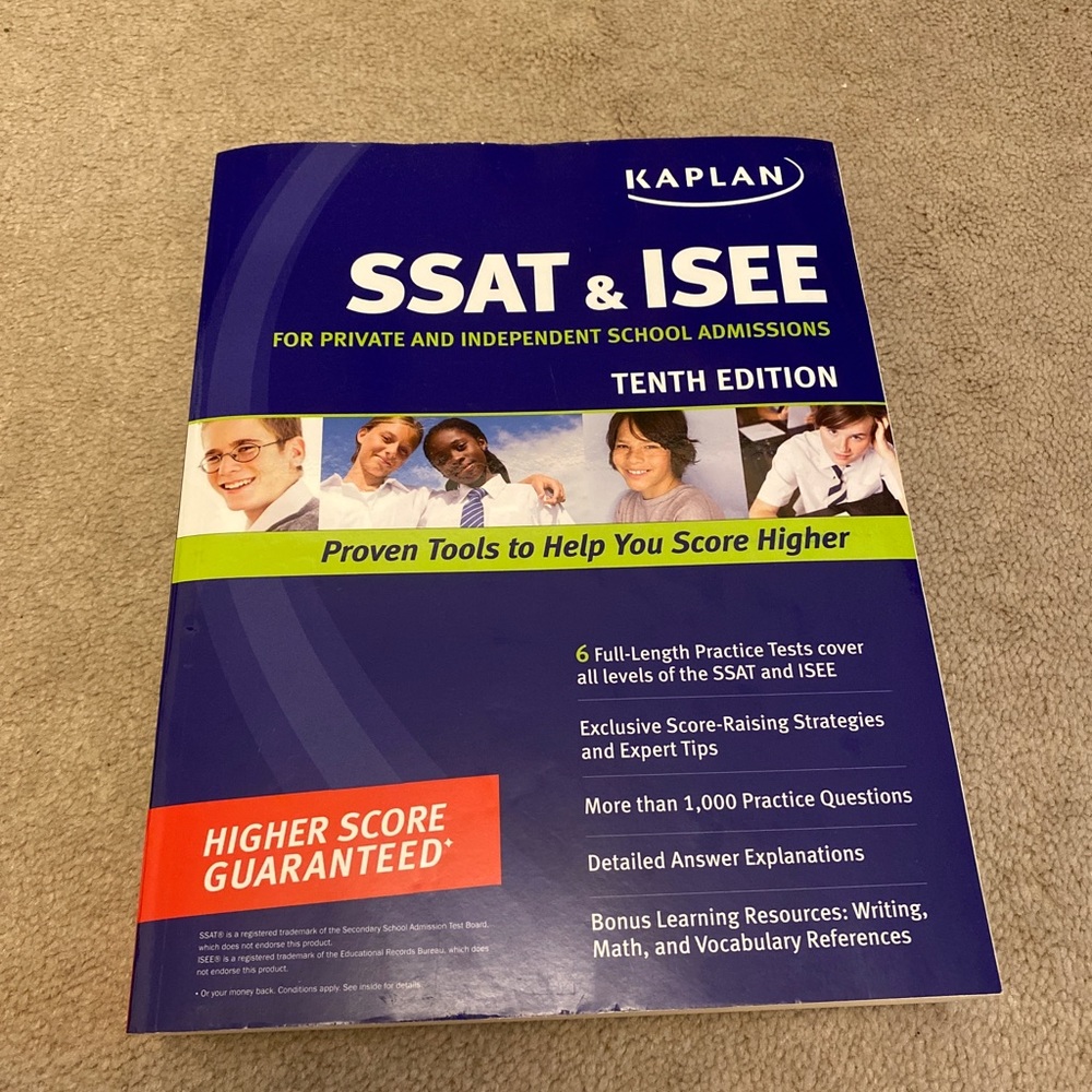 SSAT & ISSE prep book